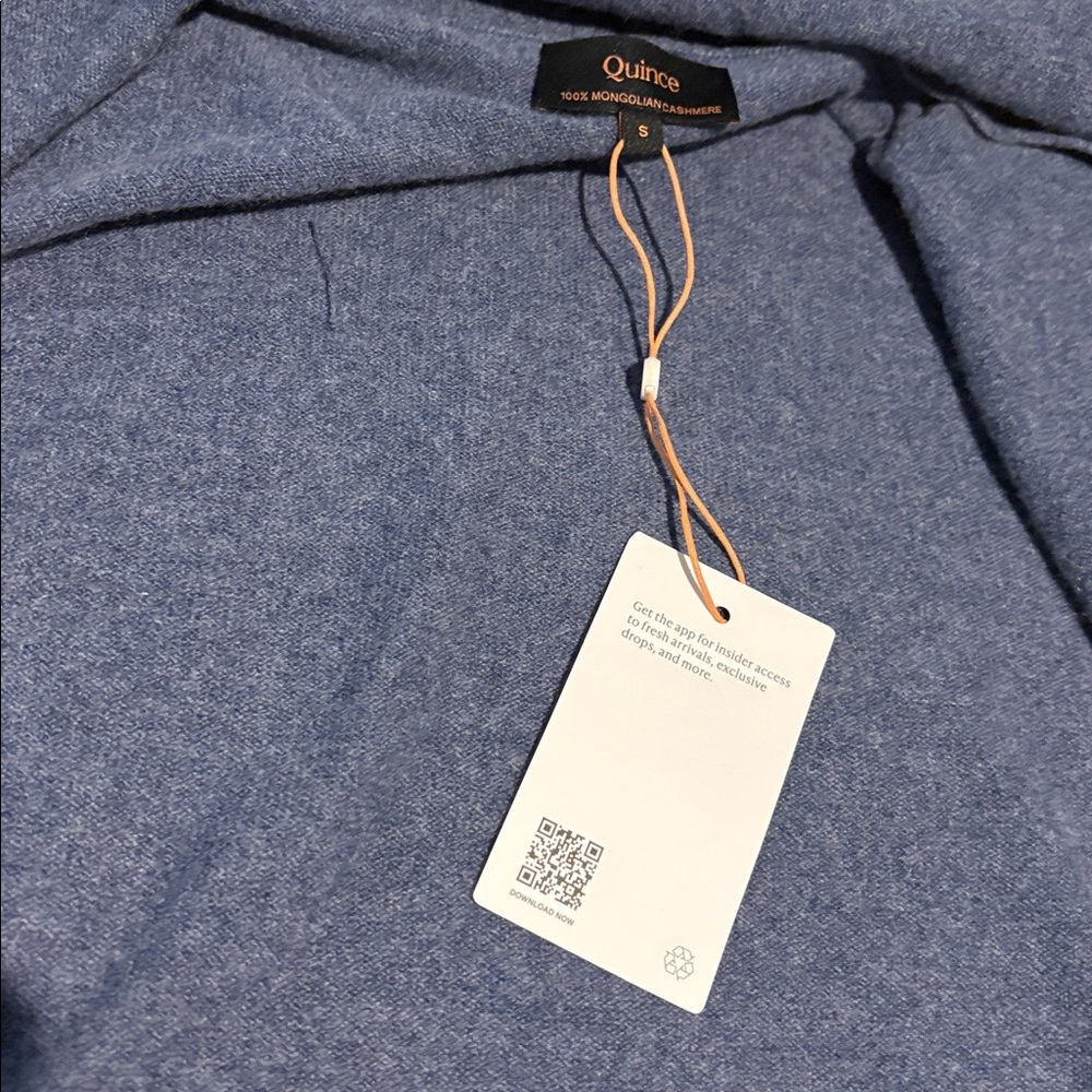 Quince Soft Blue Knit Sweater - Picture 3 of 3